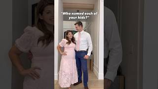 I name 6, he names 6??? #familyvlog #bigfamily #babynames #utah #disney #taylorswift #funny #mormon