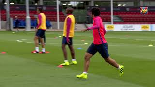 FC Barcelona Training Drill -  Playing between lines | Passing \u0026 Possession Drill