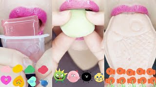 ASMR Mochi Ice Cream Gummi Jelly Kohakutuo Candy Eating Sounds