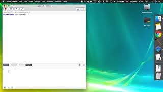 AppleScript Tutorial #1 - How to display dialogs, and make your first application.