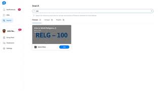 Join a Class Using your Class Code and Search