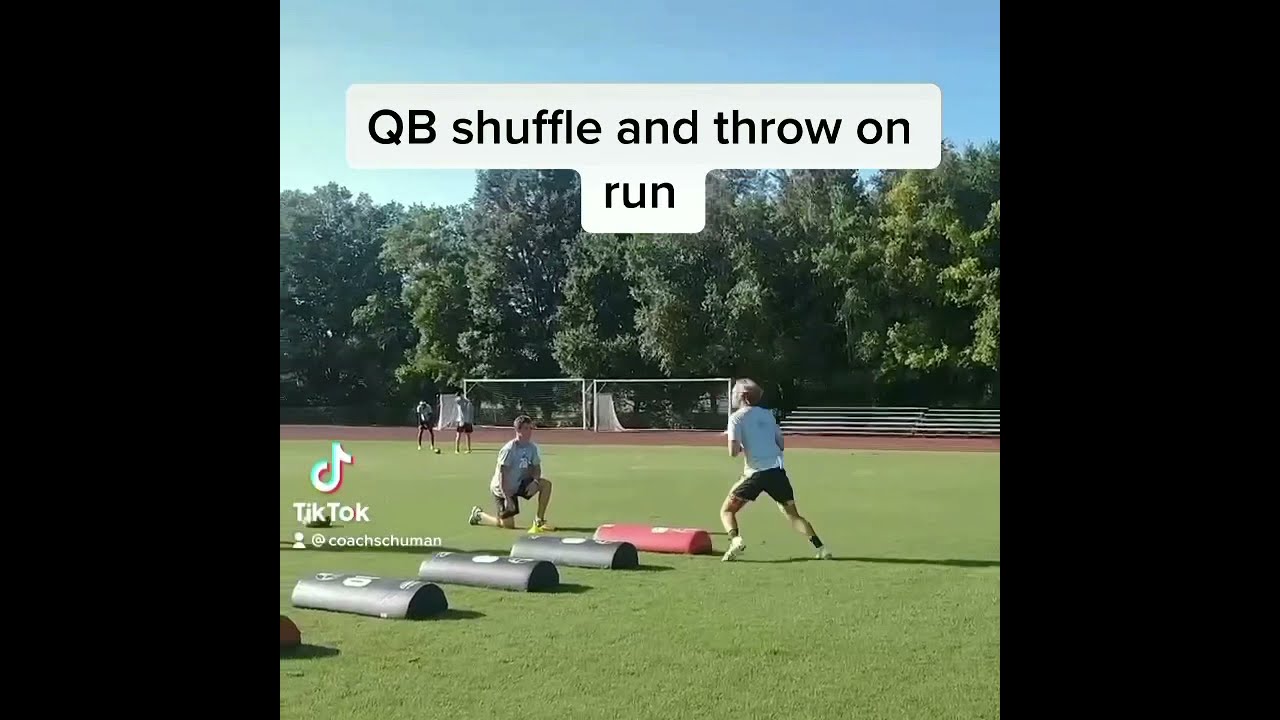 QB Drills: QB Shuffle, Run And Throw Drill - YouTube