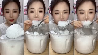 SHAVED ICE EATING / WHITE ICE EATING ASMR / YY