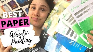 What paper is BEST for acrylic painting? | Mixed Media vs Acrylic vs Watercolor