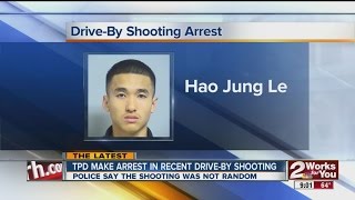 Man arrested in drive-by shooting in Tulsa