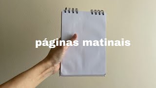 Páginas Matinais: criatividade em exercício