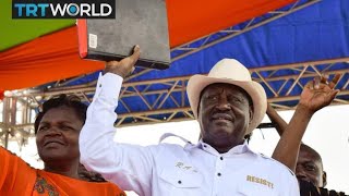Kenya Politics: Thousands watch Odinga take mock oath of office
