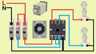 8 pin timer relay wiring diagram | connection diagram