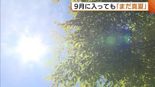 「秋くるの？」９月なのに異常な暑さ…新潟市秋葉区で３６．１℃ 県内１０地点で猛暑日に「まだ真夏」 (23/09/01 18:32)