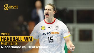 Starker Auftritt! Deutschland macht gegen Niederlande das Viertelfinale klar | SDTV Handball