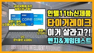 인텔 11세대 타이거레이크도 망했습니다. AMD 르누아르 사세요.