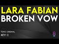 Lara Fabian - Broken Vow - Karaoke Instrumental