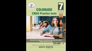 Book Preview Video | Colorado , CMAS | 7th Grade Math Practice Tests ,Volume 2