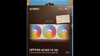 Lian Li Uni Fan AL140 V2 RGB PWM ARGB interlocking Fan Review, Pt 1