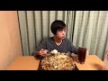 【大食い】【モッパン】総重量約5.5kg！豚肉ともやしの香味炒め丼！【カワザイル】