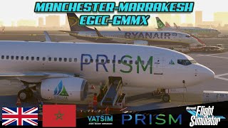 Pilot Q\u0026A LIVE  | MSFS PRISM Air Ops | PMDG 737-800 |  EGCC-GMMX w/ VATSIM ATC