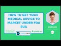 How to get COVID-19 Devices to Market using FDA Emergency Use Authorization (EUA) program