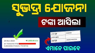 Subhadra Yojana beneficiaries received third phase money in their bank accounts