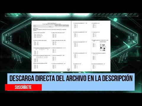 3ro Grado | Prueba Diagnostica Matemáticas | Tercer Grado - YouTube