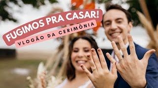 CASAMOS SEM CONVIDADOS | vlog do casamento BacomVi