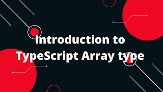 Typescript Tutorial #10 Array type