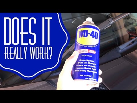Does WD-40 clean wiper blades?