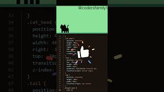 Animated cat #animation #cat #hovereffect #create #html #css. #javascript #programming