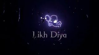 🥀Maine Aasman Pe Likh Diya Status | Hindi Lyrics Status ||Black screen status🖤Avoy Creation