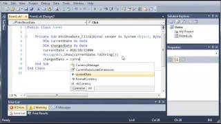 Visual Basic Tutorial 88 Dates Part 3 