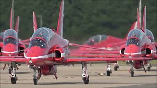 Reds and support aircraft a Atlas A400 leaving RAF Waddington for Canada, 17th August 2024.