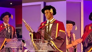 Marcus Rashford receiving his Doctorate honours MBE at University of Manchester,Man United,Pogba...