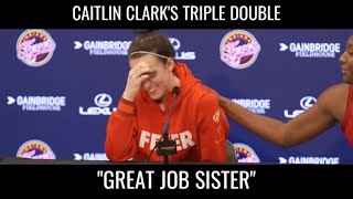 Aliyah Boston Cracks Caitlin Clark Up With Great Job Sister #caitlinclark