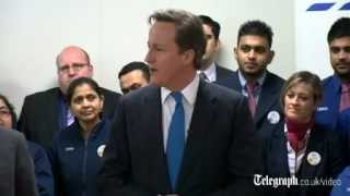 David Cameron congratulates Tesco on massive job creation plans