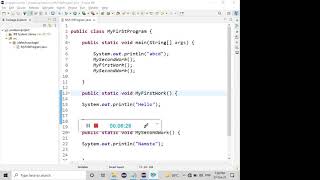 Basic Java || Eclipse || Oct_27_2021 Part 2