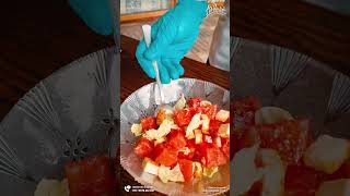 Watermelon \u0026 Cottage Cheese Salad  preparation | Day 2 of National Nutrition Week | Au Revoir resort