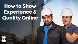 How to Show Experience and Quality Online