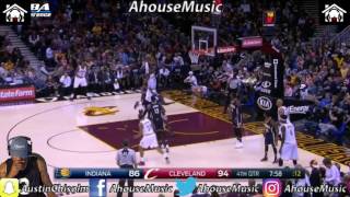 Cleveland Cavaliers Vs Indiana Pacers Reaciton Double/OT (LBJ Gets Dunked) (PG gets dunked on)
