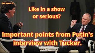 #2, 868.news.TV. The most important moments of Tucker's interview with Putin.