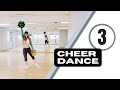 Cheer dance routine 3 - step by step cheerleader dance tutorial pom poms cheer fitness dance