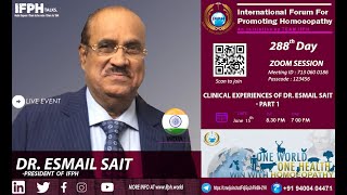 288 Clinical Experiences of Dr A Esmail Sait 15 June 2021