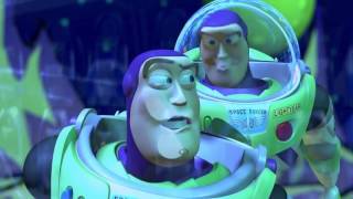 Toy story 2 Buzz fights utility belt Buzz