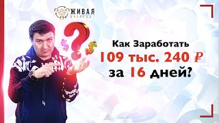 Как Заработать 109 тыс. 240 рублей за 16 дней? Живая Очередь