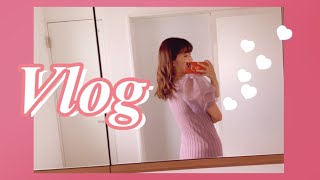 【Vlog#11】とある日の日常｜GRLピンクワンピース｜推し活(呪術廻戦五条)｜茅ヶ崎お寿司