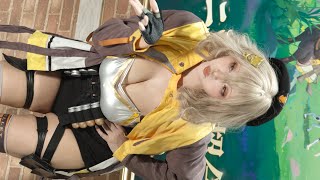 セクシーな胸元　アニスのコスプレ　　勝利の女神：NIKKE | ニコニコ超会議2024 シンのコスプレ