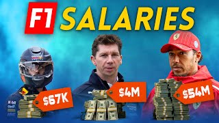 How much do F1 TEAM MEMBERS get PAID?