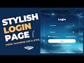 How to Create a Stylish Login Form with Tailwind CSS - HTML | Beginner-Friendly Tutorial