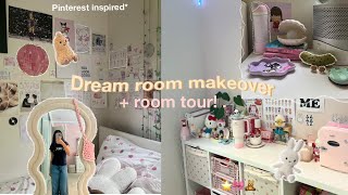 Dream room makeover⭐️ Pinterest inspired* coquette decor, shopping trips, painting and more!