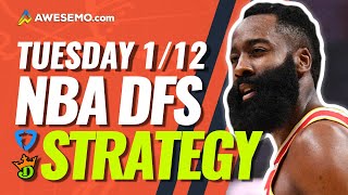 NBA DFS PICKS: DRAFTKINGS & FANDUEL DAILY FANTASY BASKETBALL STRATEGY | TUESDAY 1/12/21