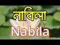 নাবিলা নামের অর্থ কি nabila namer ortho ki nabila name meaning