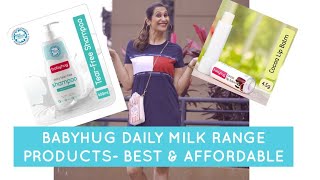 Babyhug Daily Milk Range Products Review | Best Baby Wipes, Shampoo, Lotion, Body Wash, Lip Balm.